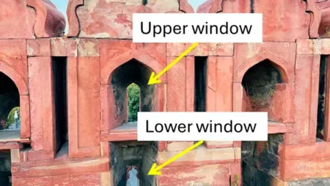 The capital's toxic air is turning the renowned Red Fort black, research indicates