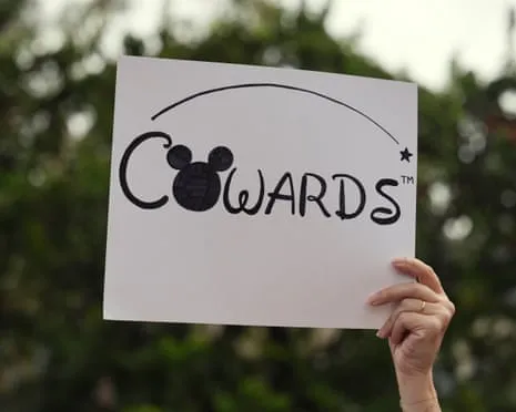 Hundreds Demonstrate Near Disney Corporate Offices Concerning ‘Authoritarian’ Kimmel Suspension